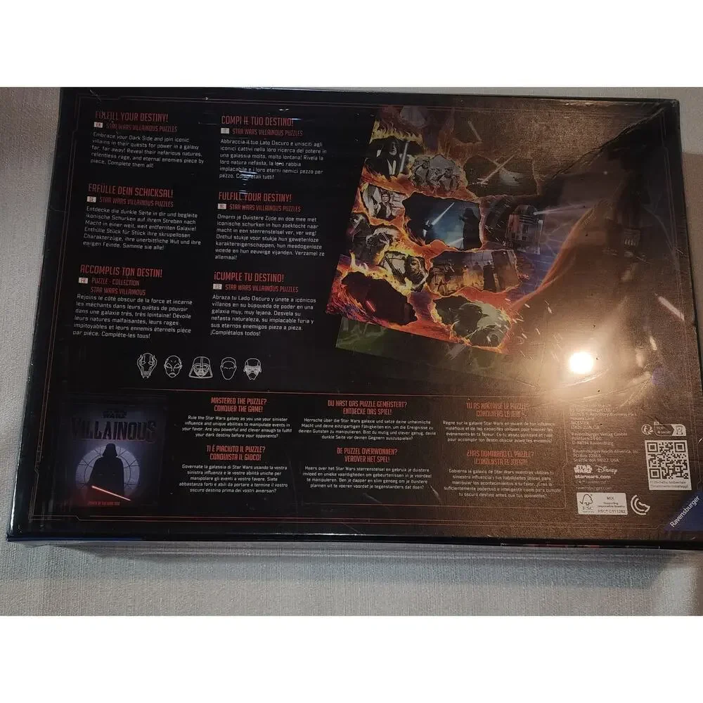Star wars villainous Moff Gideon 1000 piece puzzle